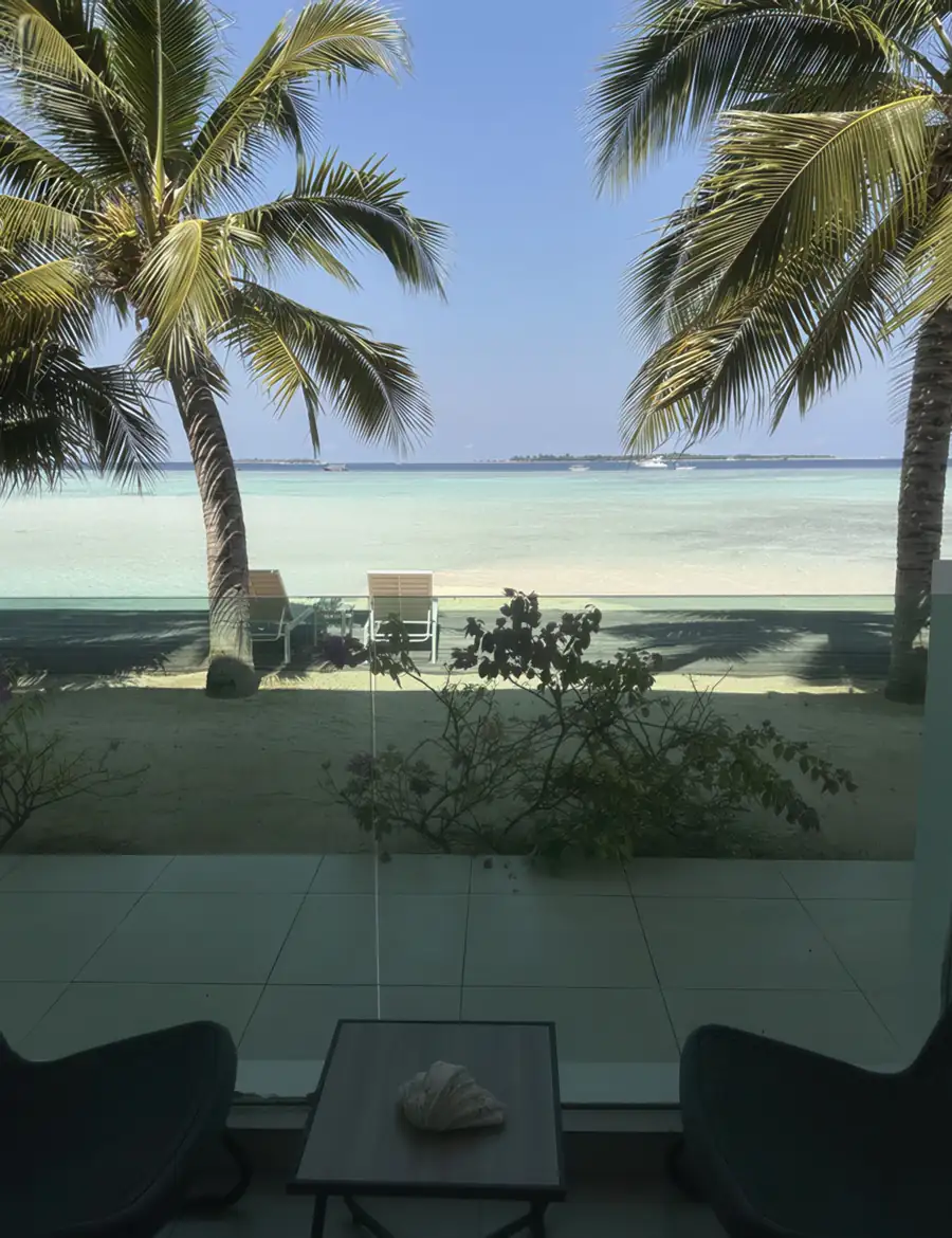 Wide seaview balcony vista at Arcadia Beach Resort